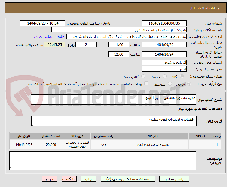 تصویر کوچک آگهی مهره ماسوره مفصلی سایز 1 اینچ 