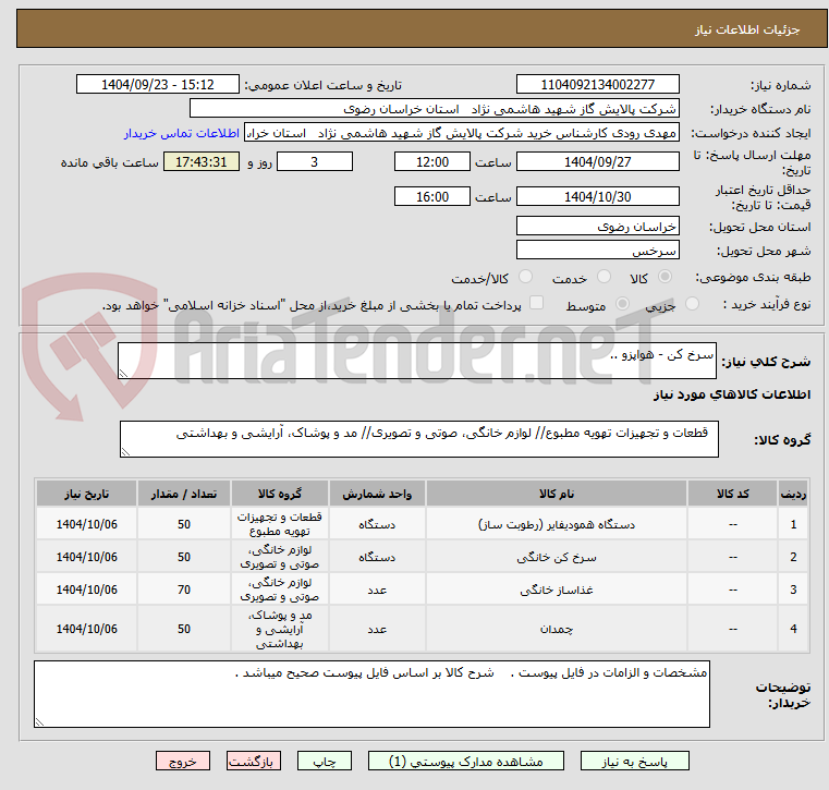 تصویر کوچک آگهی سرخ کن - هواپزو ..
