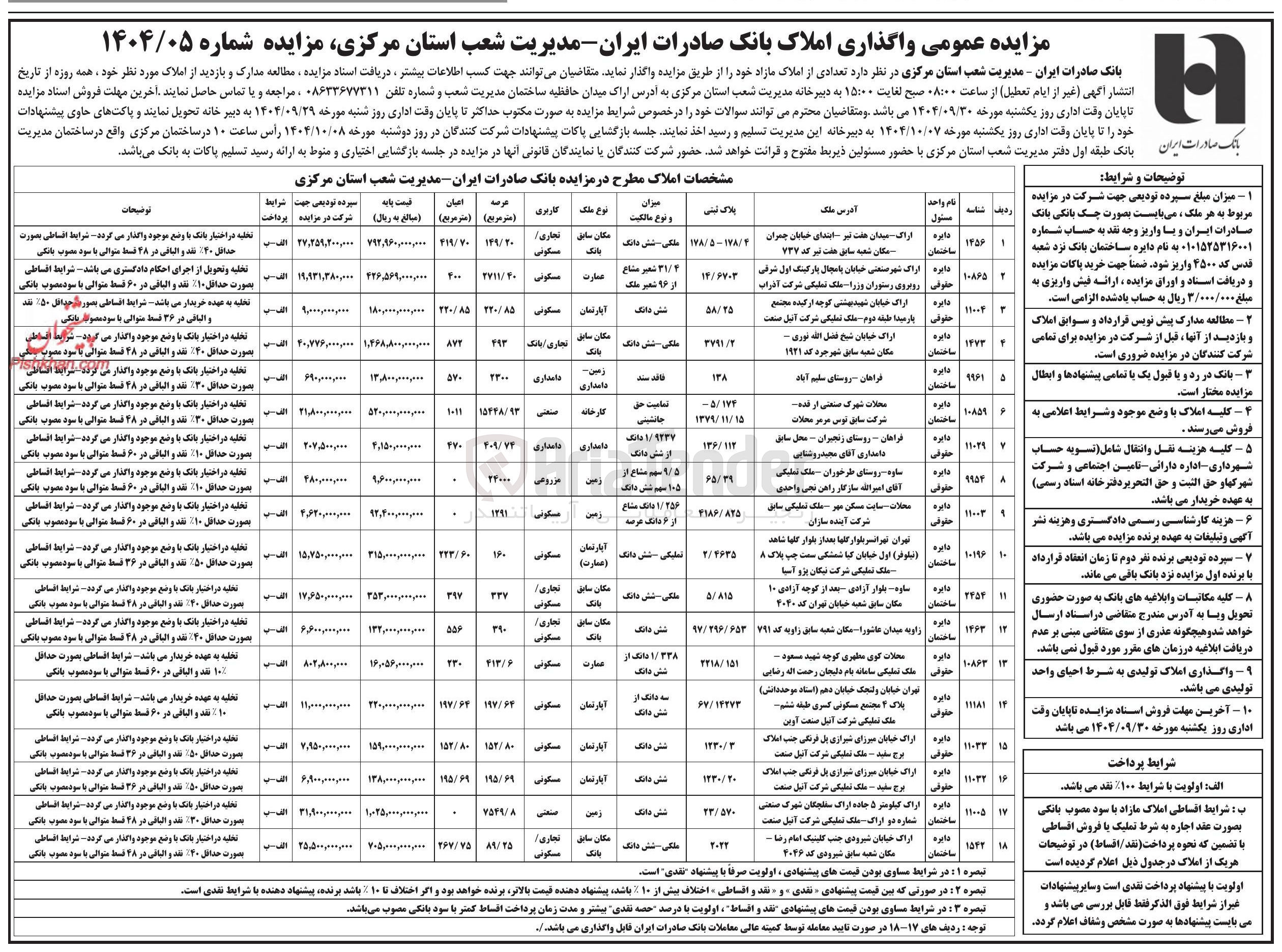 تصویر کوچک آگهی فروش املاک