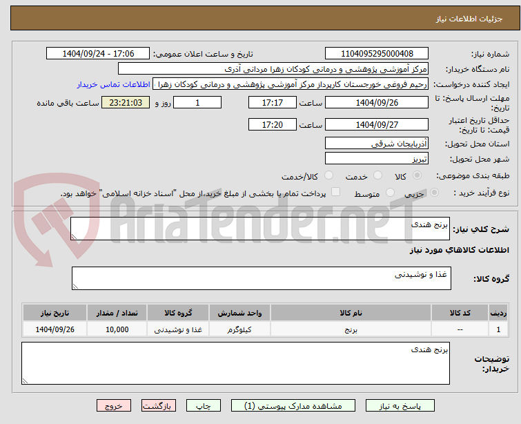 تصویر کوچک آگهی برنج هندی