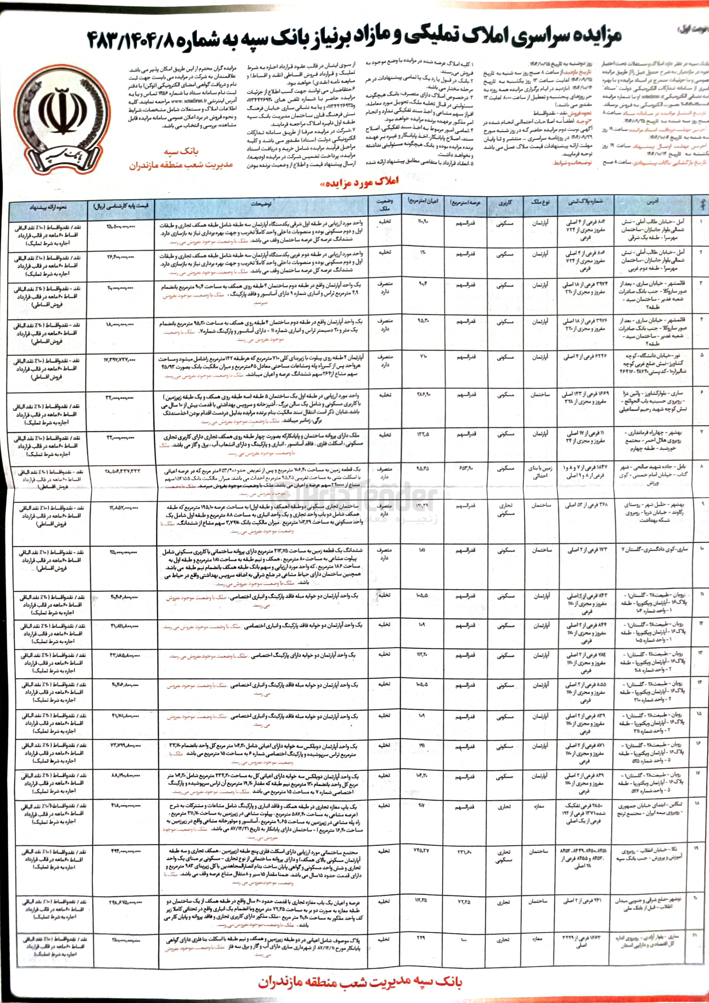 تصویر کوچک آگهی فروش املاک