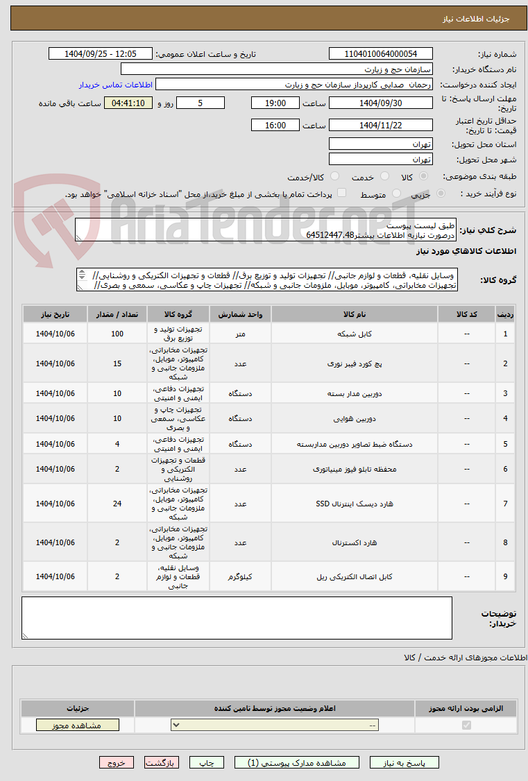 تصویر کوچک آگهی طبق لیست پیوست
درصورت نیازبه اطلاعات بیشتر64512447.48