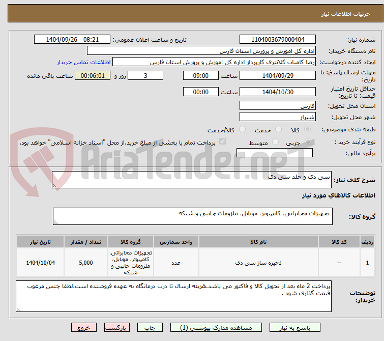 تصویر کوچک آگهی سی دی و جلد سی دی 