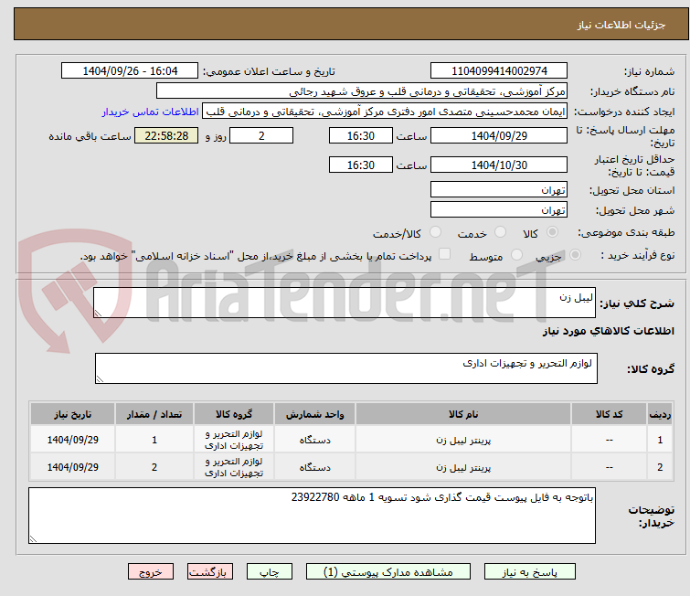 تصویر کوچک آگهی لیبل زن 