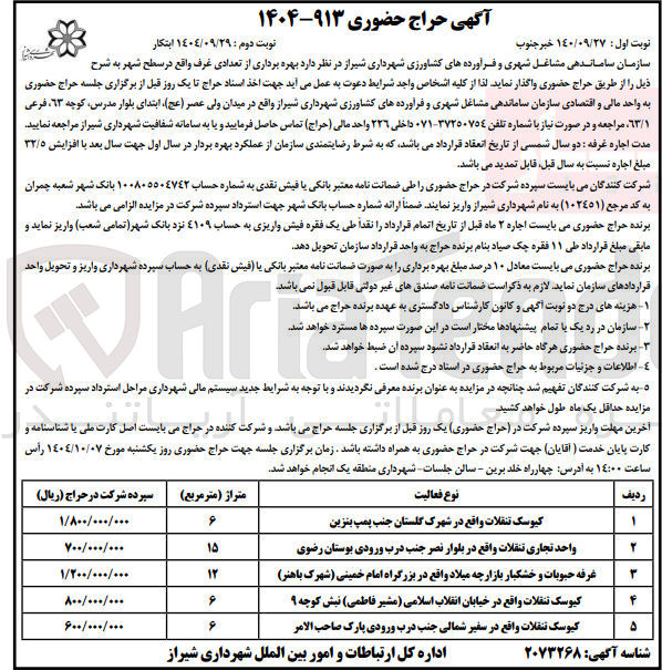 تصویر کوچک آگهی کیوسک تنقلات واقع در خیابان انقلاب اسلامی مشیر فاطمی نبش کوچه ۹ 
