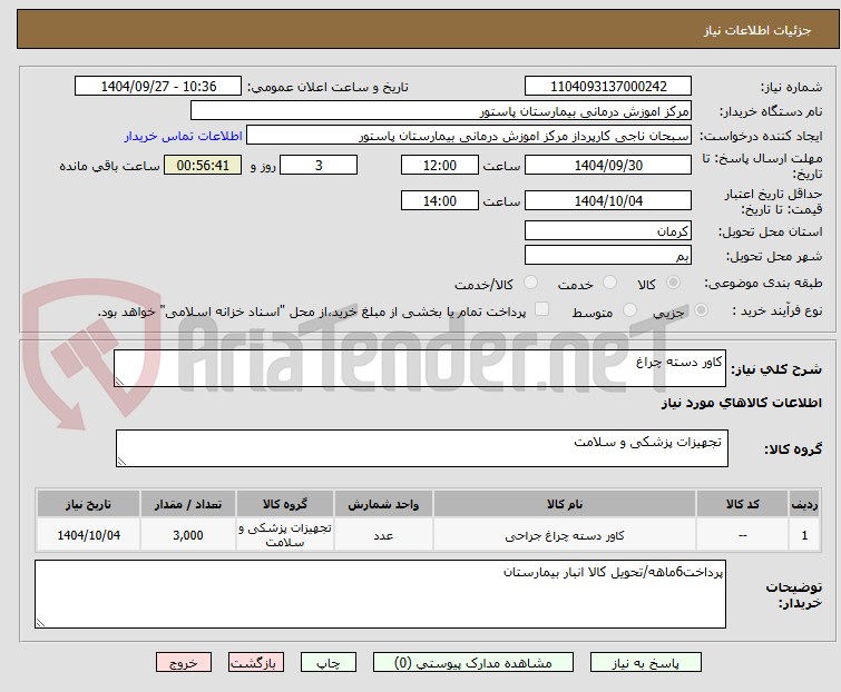تصویر کوچک آگهی کاور دسته چراغ