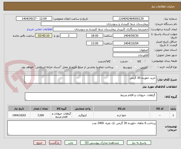تصویر کوچک آگهی خرید حلورده 30 گرمی