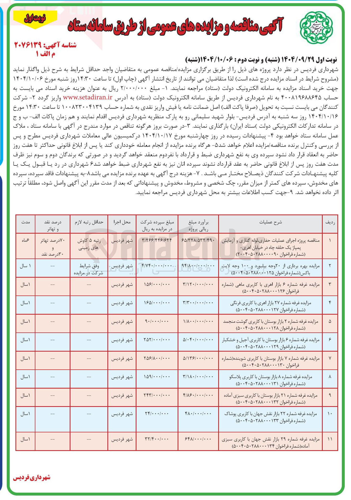 تصویر کوچک آگهی اجاره غرفه شماره ۲۹ بازار نقش جهان با کاربری سبزی آماده