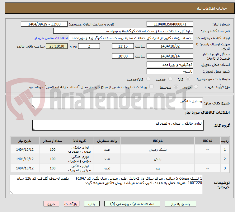 تصویر کوچک آگهی وسایل خانگی