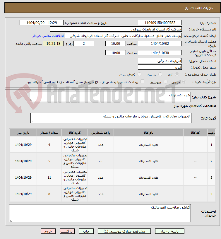 تصویر کوچک آگهی هارد اکسترنال