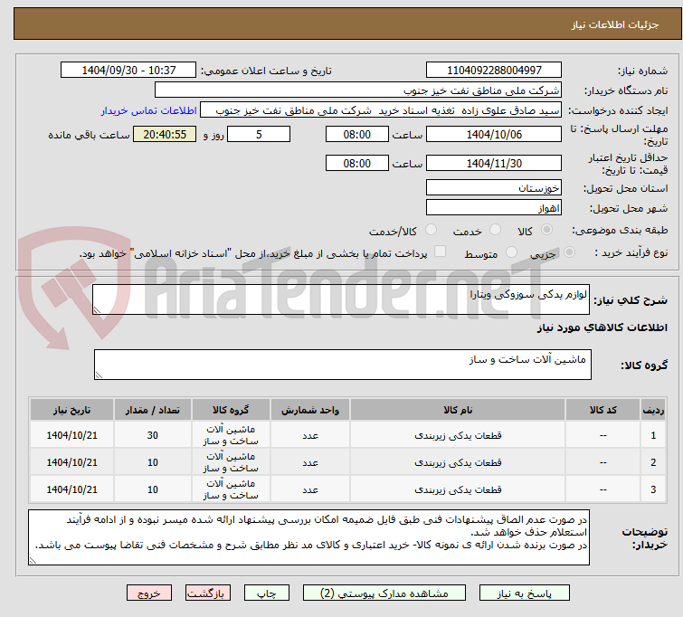 تصویر کوچک آگهی لوازم یدکی سوزوکی ویتارا