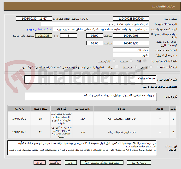 تصویر کوچک آگهی سیستم یونیت
