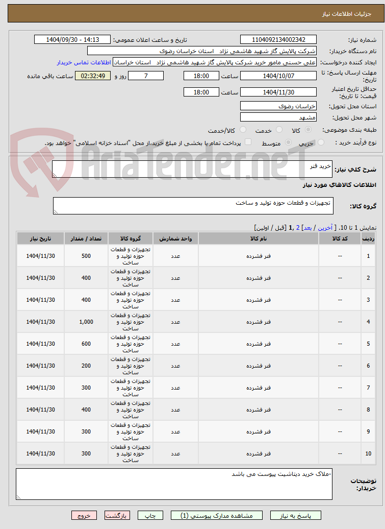 تصویر کوچک آگهی خرید فنر