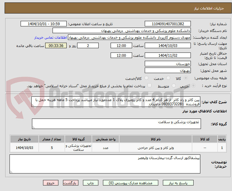 تصویر کوچک آگهی پین کاتر و راد کاتر از هر کدام 4 عدد و کاتر رومیزی پلاک 1 عددمورد نیاز میباشد پرداخت 5 ماهه هزینه حمل با فروشنده 09393732281 جاویدان