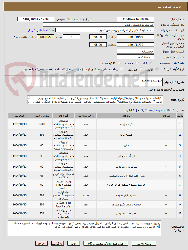 تصویر کوچک آگهی شوینده و نظافتی