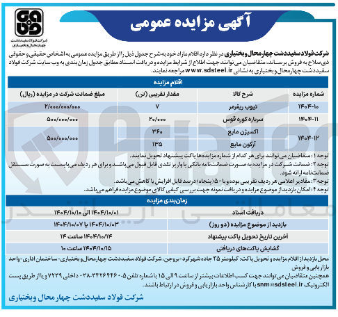تصویر کوچک آگهی آرگون مایع 
