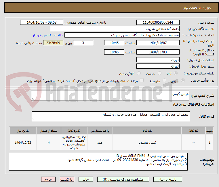 تصویر کوچک آگهی مینی کیس 