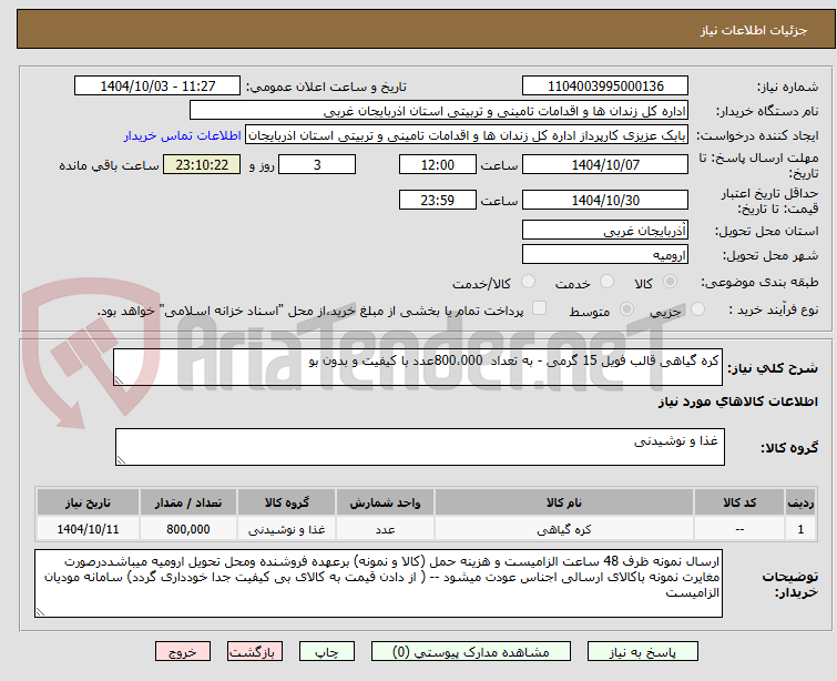 تصویر کوچک آگهی کره گیاهی قالب فویل 15 گرمی - به تعداد 800،000عدد با کیفیت و بدون بو