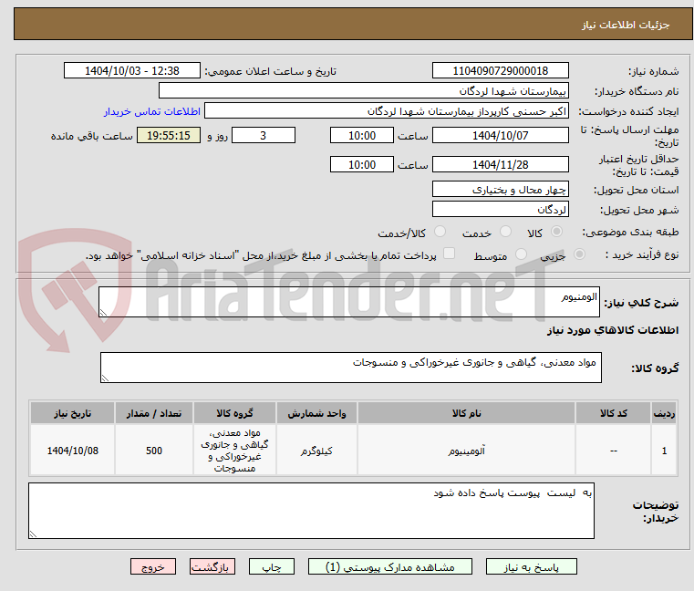 تصویر کوچک آگهی الومنیوم
