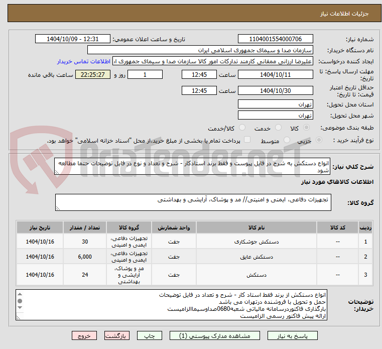 انواع دستکش به شرح در فایل پیوست و فقط برند استادکار - شرح و تعداد و نوع در فایل توضیحات حتما مطالعه شود