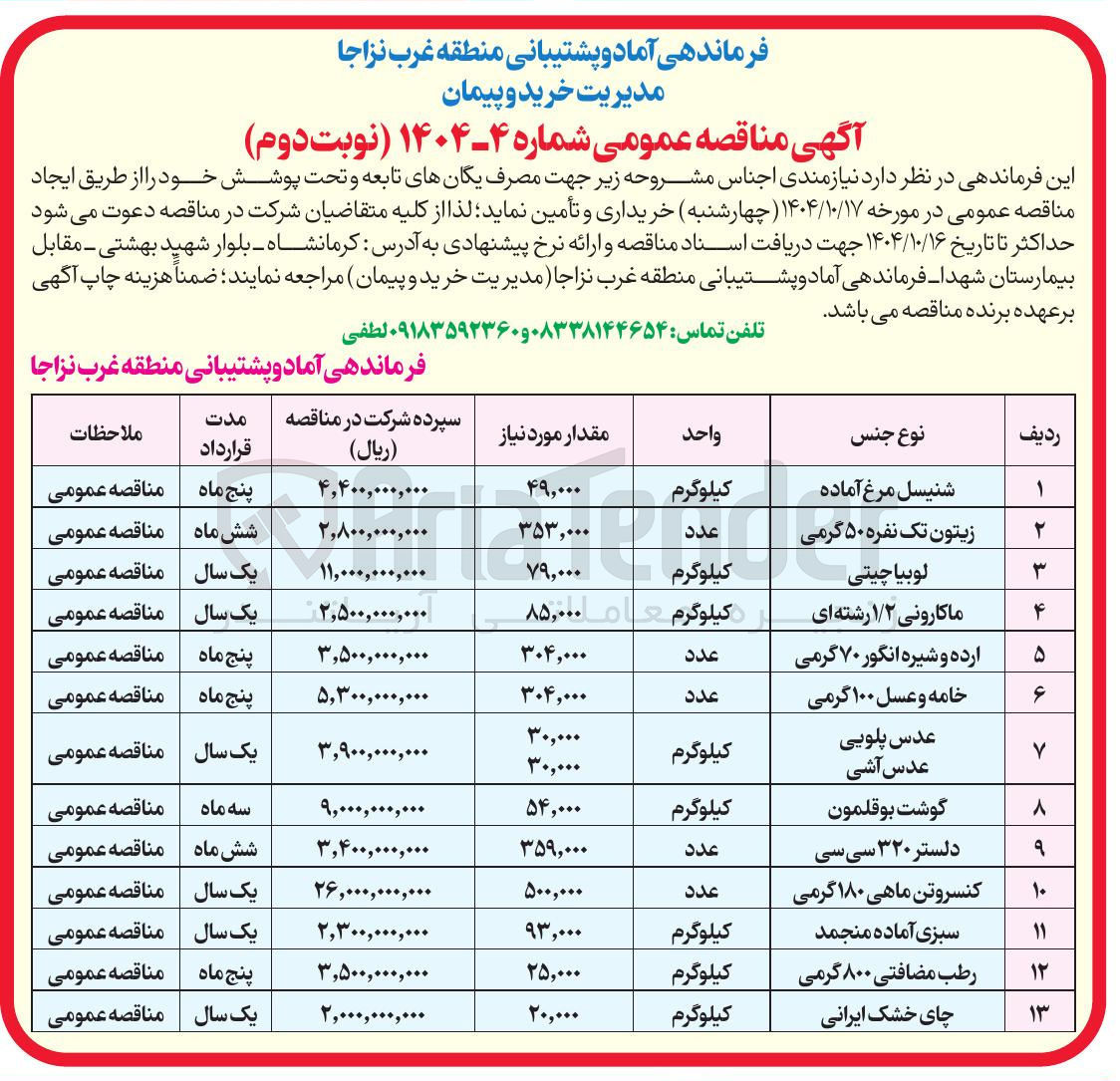 تصویر کوچک آگهی لوبیا چیتی