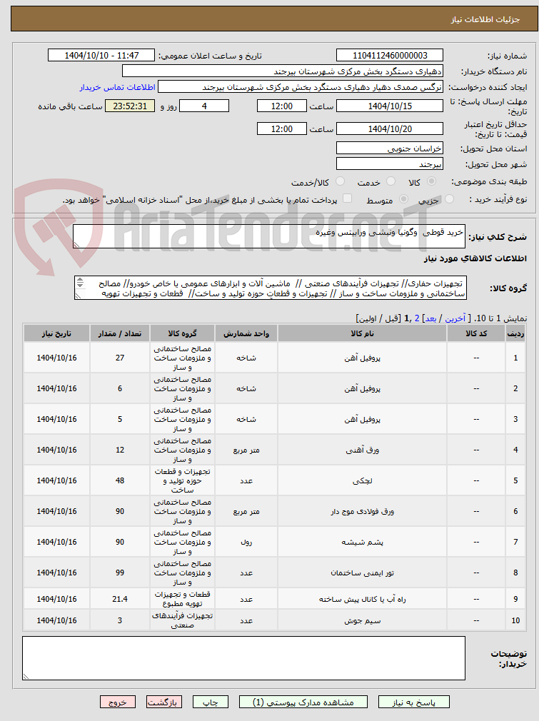 تصویر کوچک آگهی خرید قوطی  وگونیا ونبشی ورابیتس وغیره