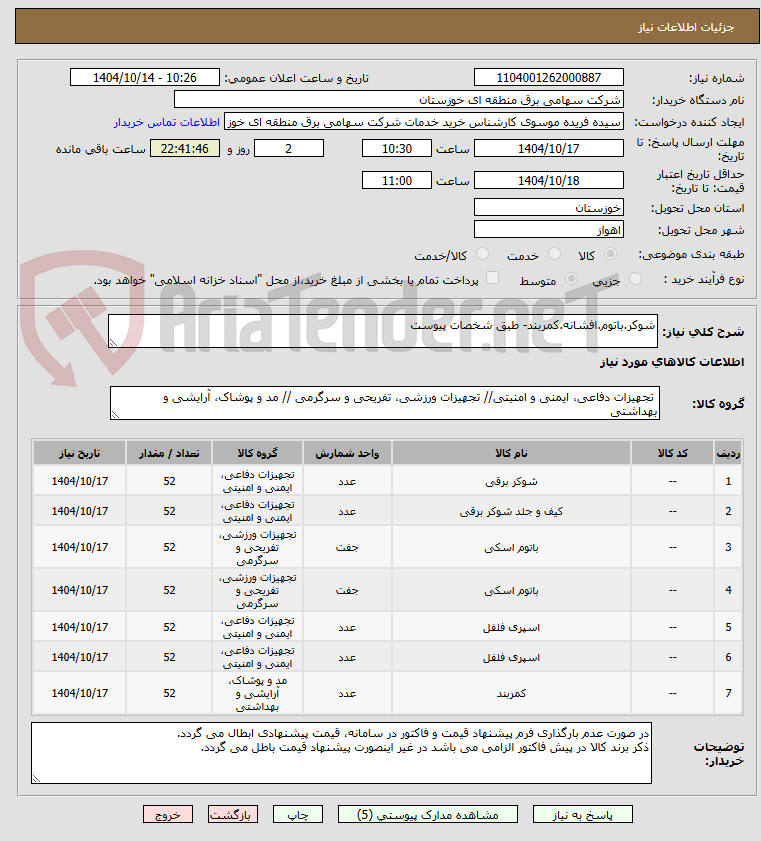 تصویر کوچک آگهی شوکر.باتوم.افشانه.کمربند- طبق شخصات پیوست