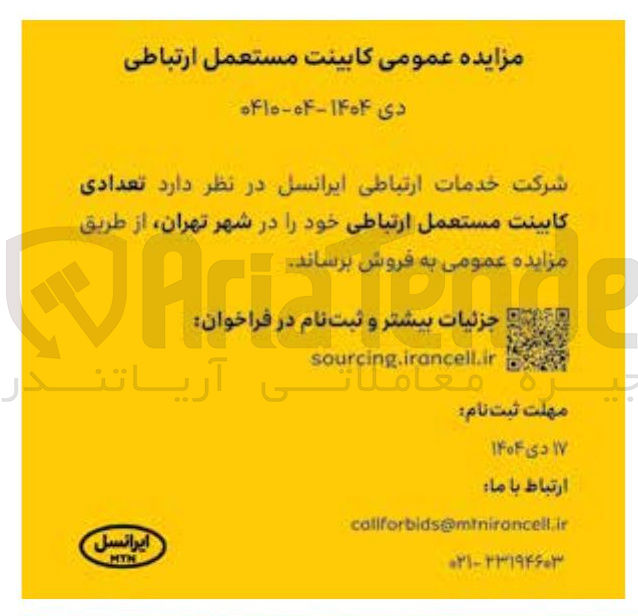 تصویر کوچک آگهی فروش تعدادی کابینت مستعمل ارتباطی
