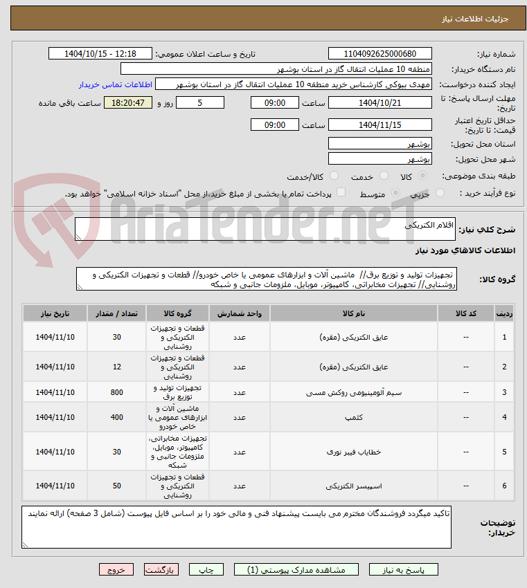 تصویر کوچک آگهی اقلام الکتریکی