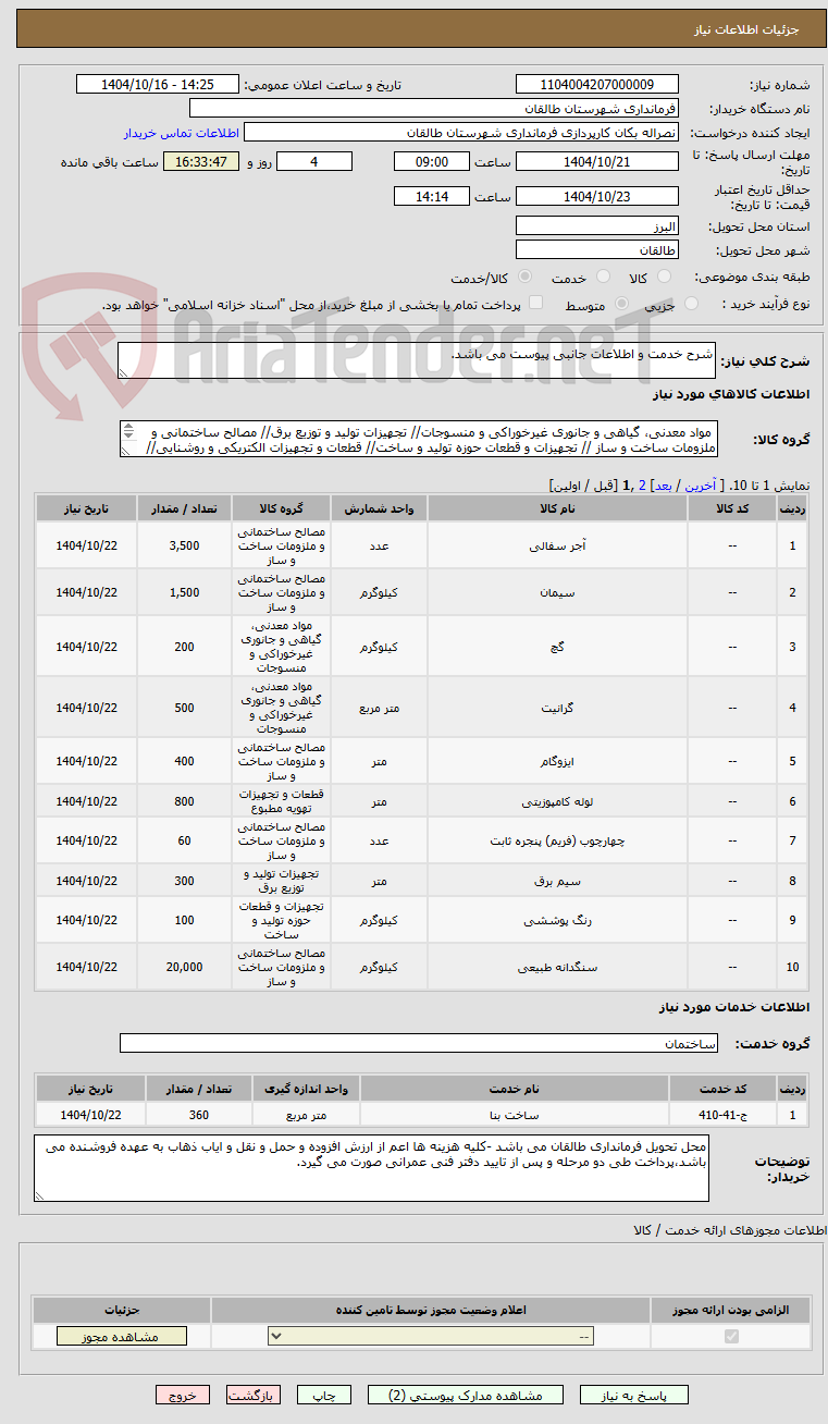 تصویر کوچک آگهی شرح خدمت و اطلاعات جانبی پیوست می باشد.