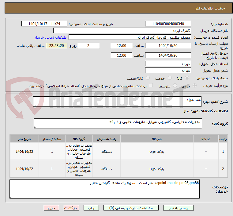 تصویر کوچک آگهی هند هولد