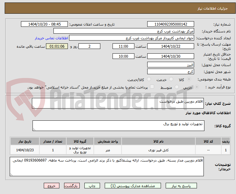 تصویر کوچک آگهی اقلام دوربین طبق درخواست