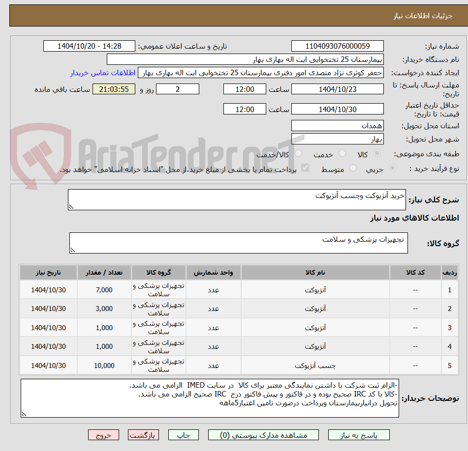 تصویر کوچک آگهی خرید آنژیوکت وچسب آنژیوکت