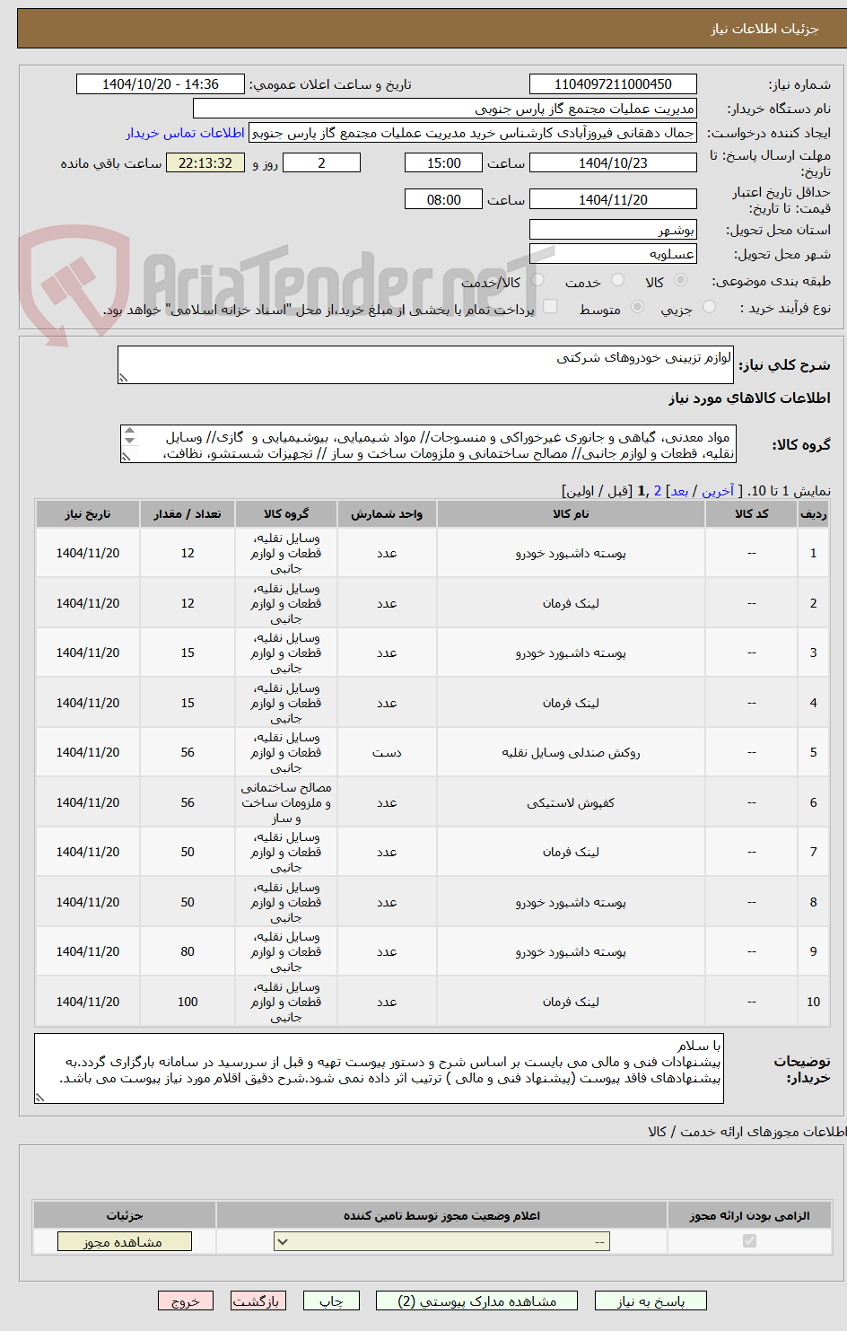 تصویر کوچک آگهی لوازم تزیینی خودروهای شرکتی 