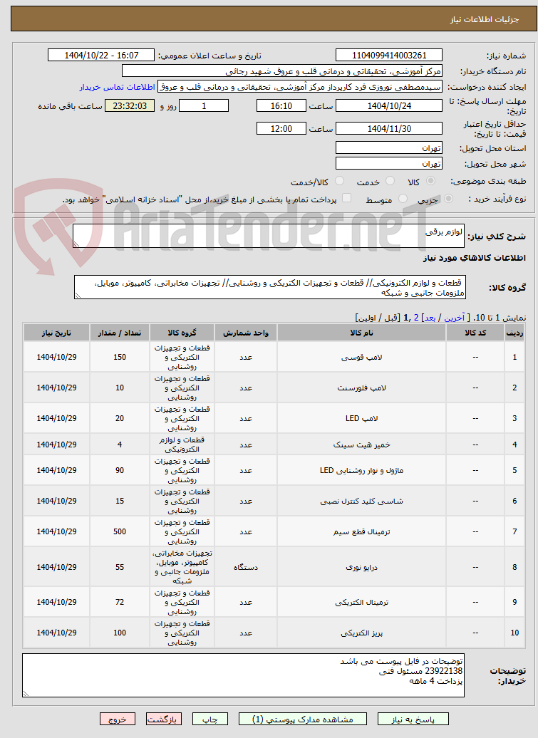 تصویر کوچک آگهی لوازم برقی