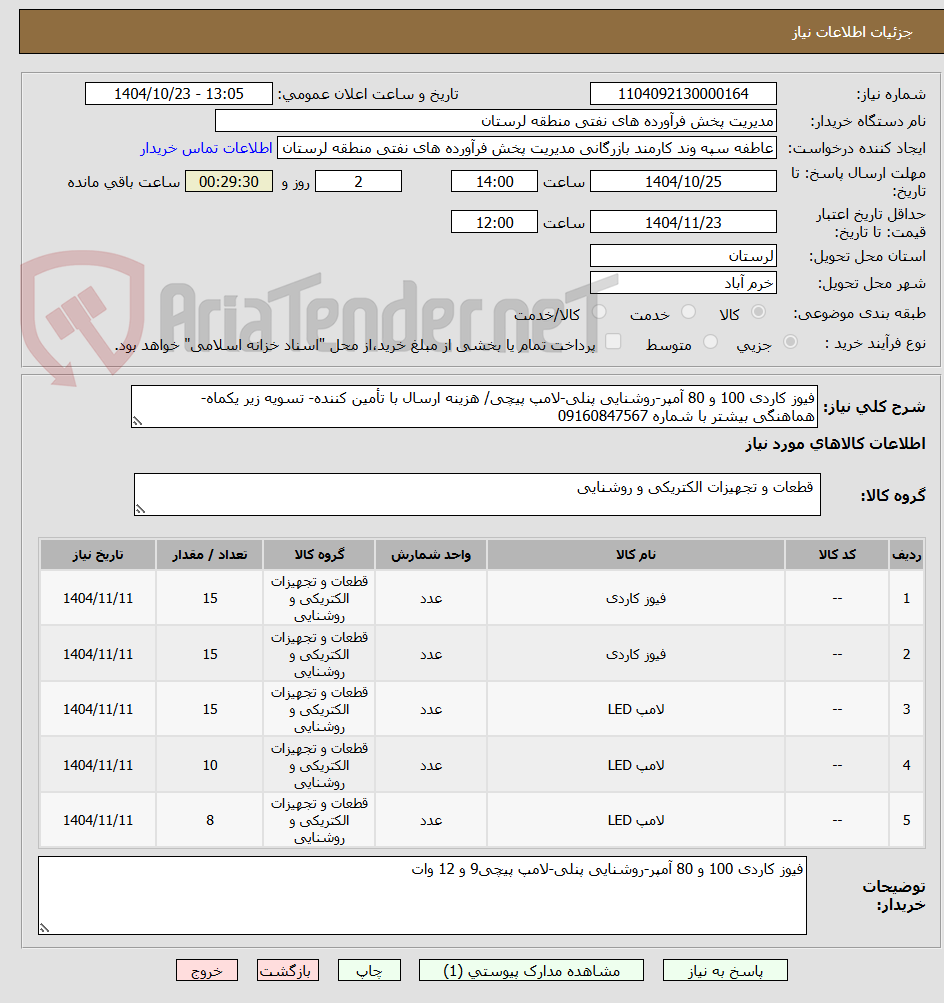 تصویر کوچک آگهی فیوز کاردی 100 و 80 آمپر-روشنایی پنلی-لامپ پیچی/ هزینه ارسال با تأمین کننده- تسویه زیر یکماه- هماهنگی بیشتر با شماره 09160847567