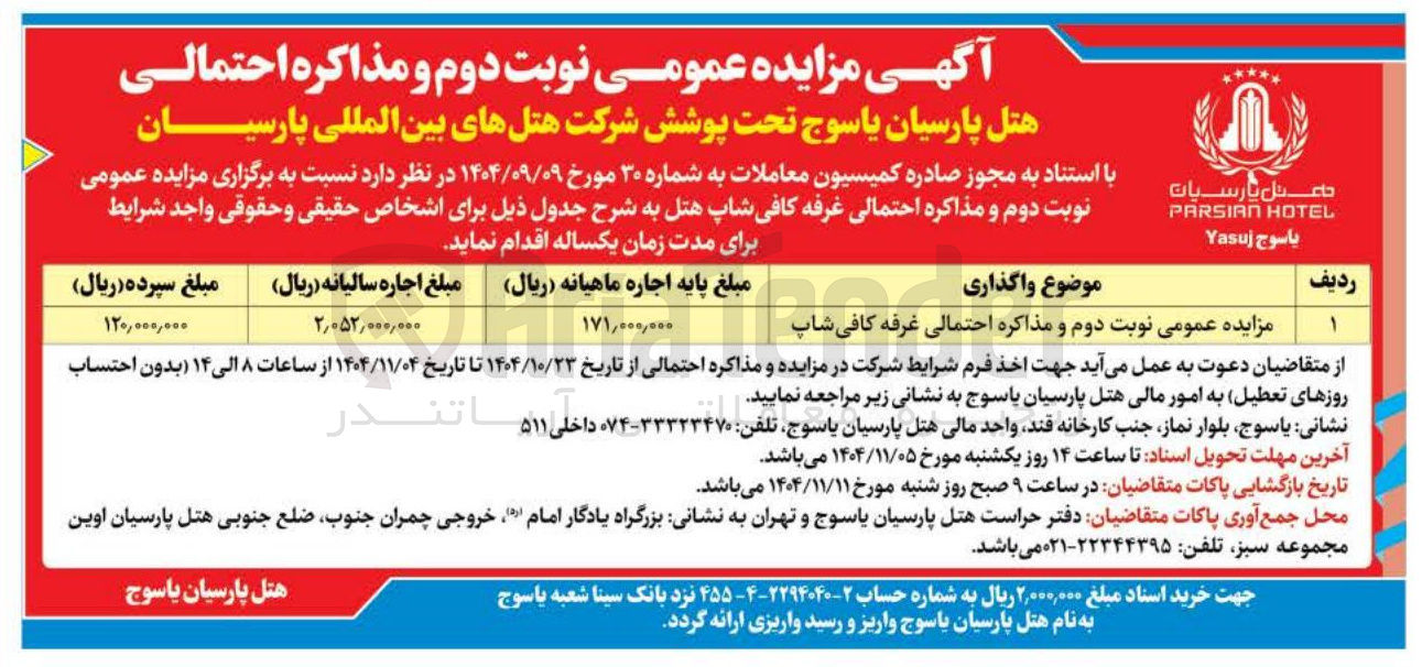 تصویر کوچک آگهی غرفه کافی شاپ