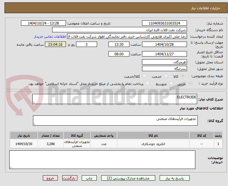 تصویر کوچک آگهی ELECTRODE 