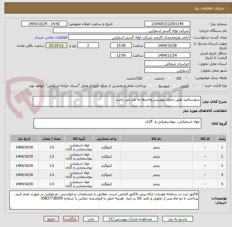 تصویر کوچک آگهی سوستامید طبق جدول پیوست_واحدها به متر می باشد