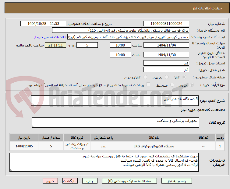 تصویر کوچک آگهی 5 دستگاه تله مدیسین
