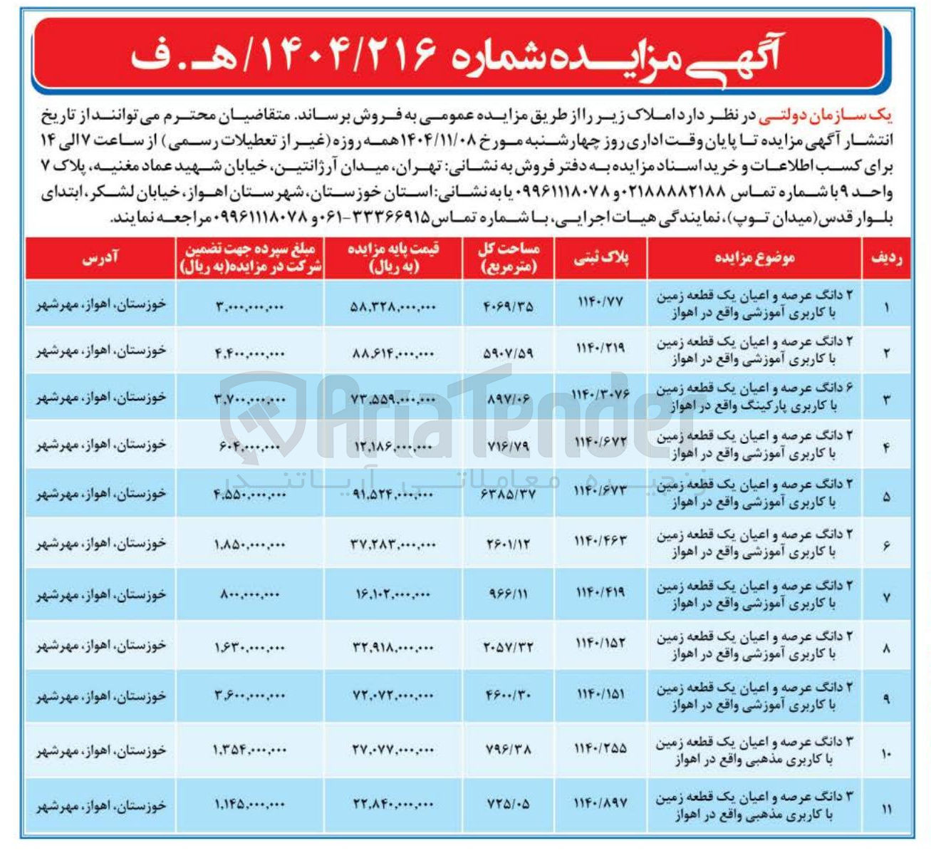 تصویر کوچک آگهی فروش املاک
