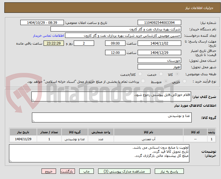تصویر کوچک آگهی اقلام خوراکی.فایل پیوستی رجوع شود.