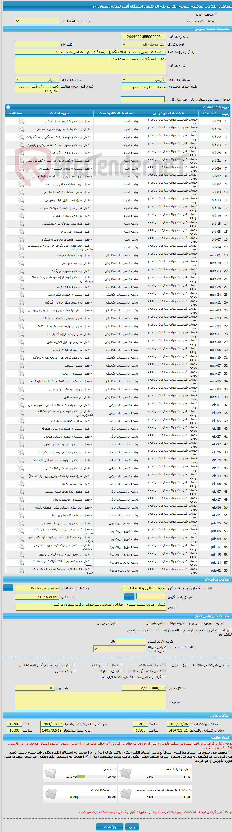 تصویر کوچک آگهی مناقصه عمومی یک مرحله ای تکمیل ایستگاه آتش نشانی شماره ۱۰