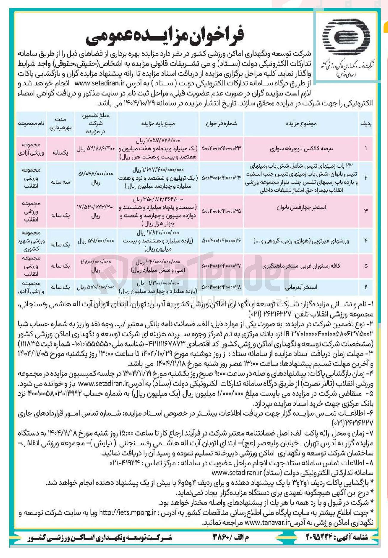 تصویر کوچک آگهی بهره برداری از عرصه کانکس دوچرخه سواری