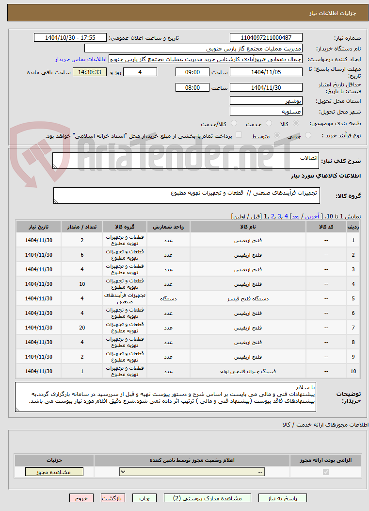 تصویر کوچک آگهی اتصالات 