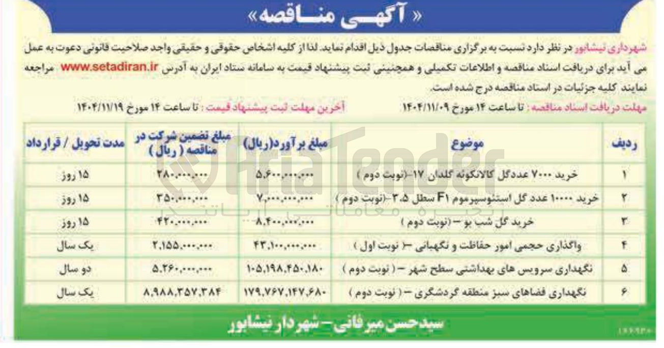 تصویر کوچک آگهی خرید گل شب بو