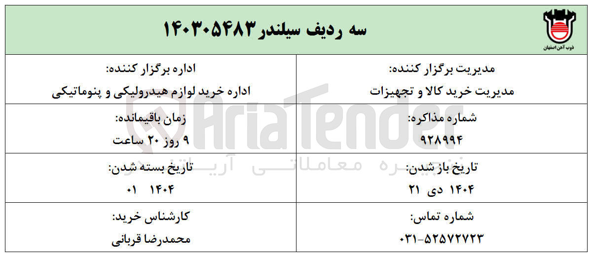 تصویر کوچک آگهی خرید سه ردیف سیلندر