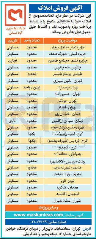 تصویر کوچک آگهی فروش املاک