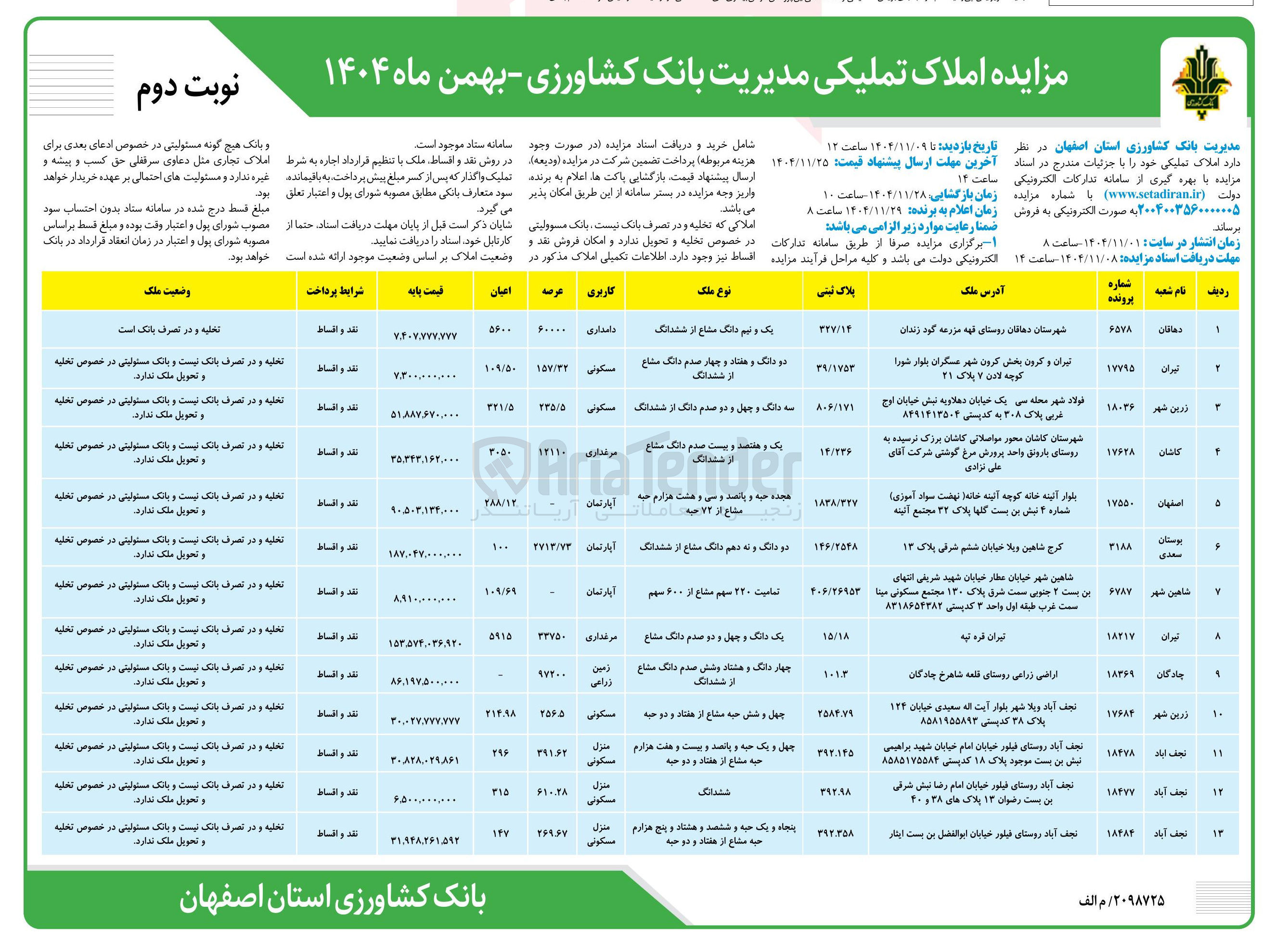 تصویر کوچک آگهی فروش املاک
