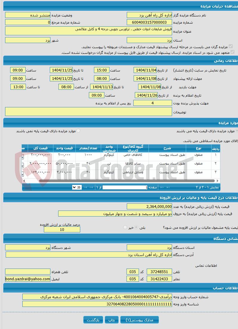 تصویر کوچک آگهی فروش ضایعات ادوات خطی . تراورس چوبی درجه 4 و کابل علائمی